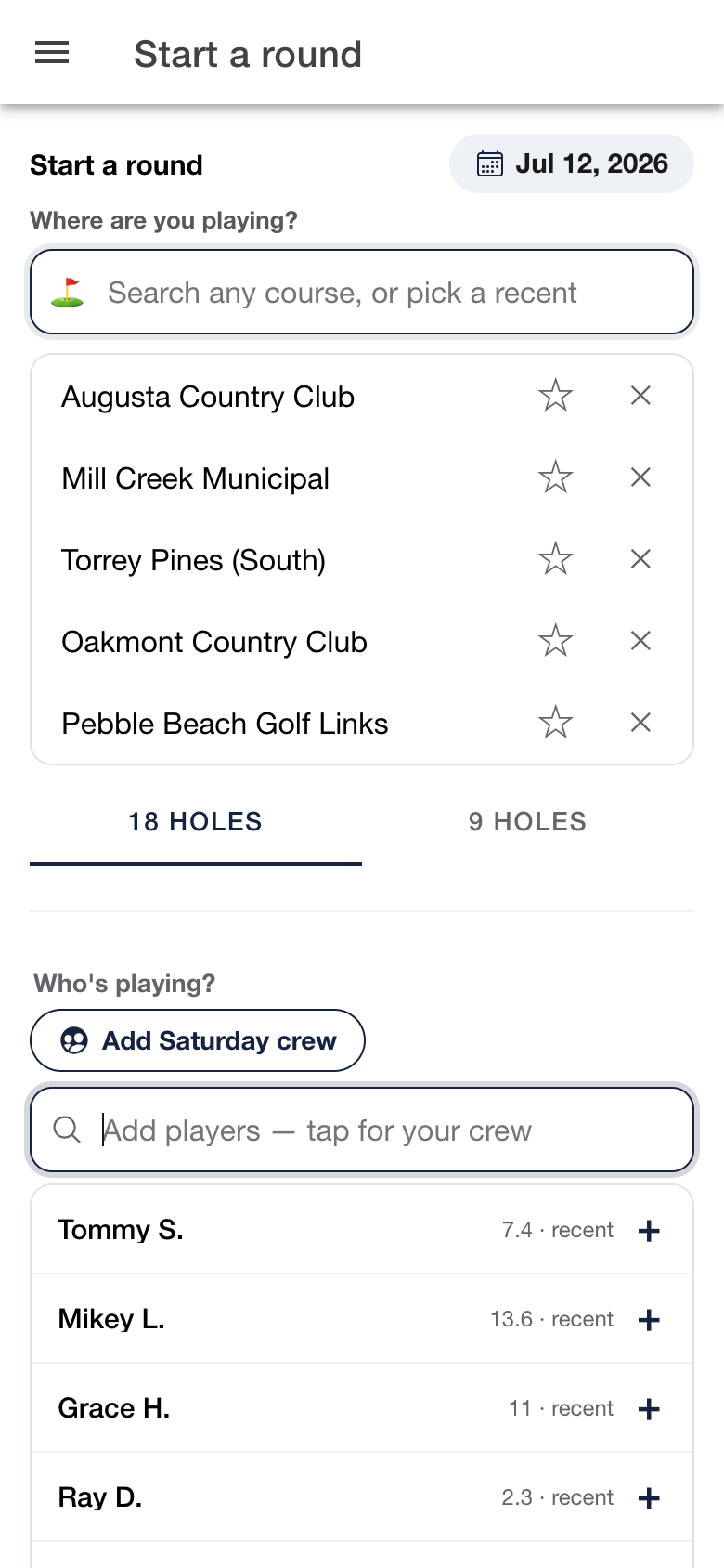 Add who’s playing